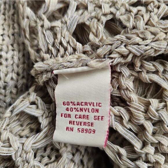 REBA‎ Crochet Open Front Tunic Cardigan - Size Medium - Picture 7 of 7